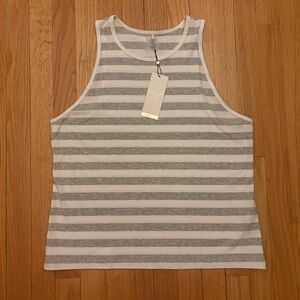 Calia Everyday Rib Tank Top Striped NWT Size XXL